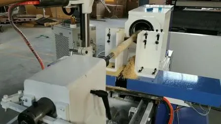 Firmcnc Offer 15030 CNC Wood Turning Lathe with Lathing, Grooving, Engraving 