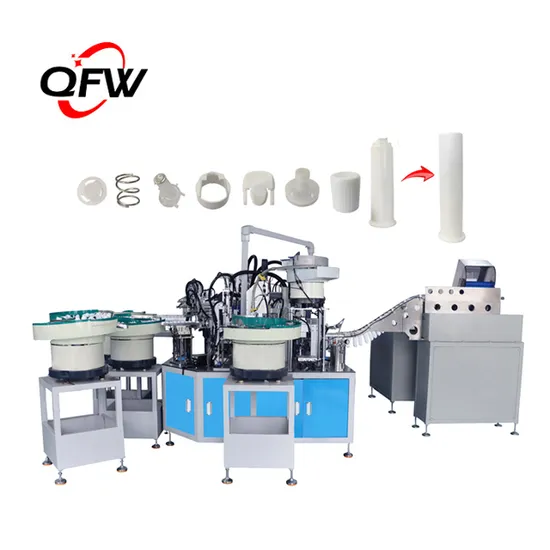 Qfw Factory Price Automation Assembly Machine Vacuum Pump Toothpaste Tube Assembling Equipment Toothpaste Pump Assembly Machine Assembly Line 